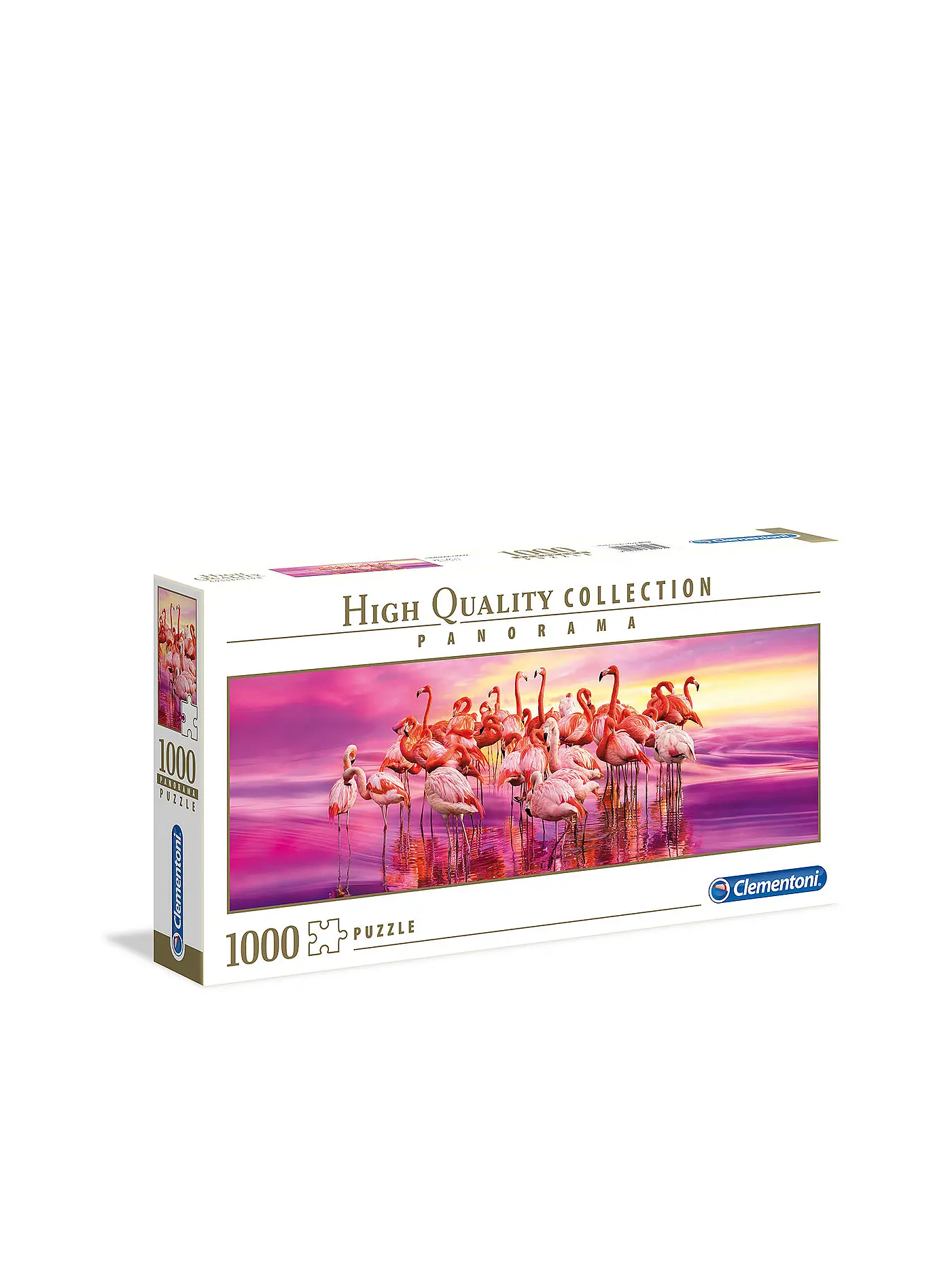 CLEMENTONI | Puzzle - Panorama - Tanz der Flamingos 1000 Teile | 